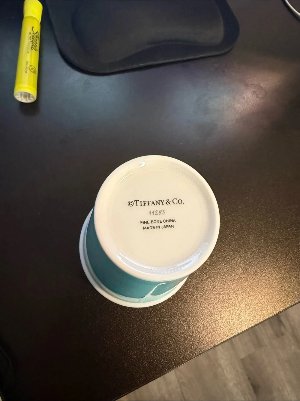 Tiffany & Co. Fine Bone China Paper Cup Espresso Cups Set of 2 w/ Box